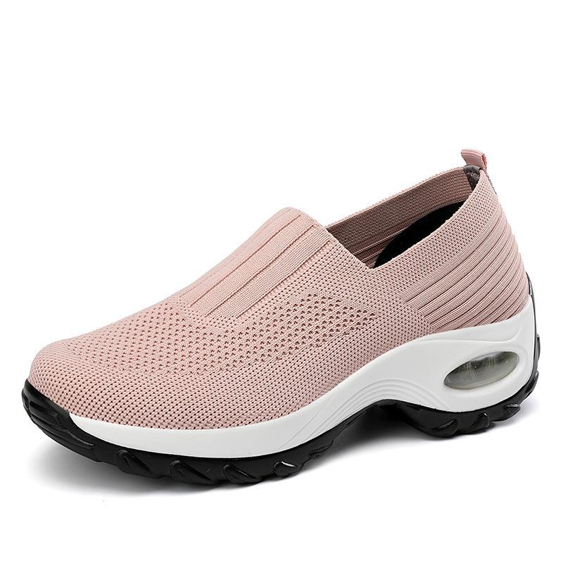 New Breathable Cushioned Women Shoes Increase Thick Sole Sports Shoes Comfortable Breathable All Sports Running Shoes