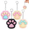 Novelty Cat Paw Clicker Fidget Keychain Stress Anxiety Relief Toys Decompression Gifts Office Travel Pass Time Gadgets