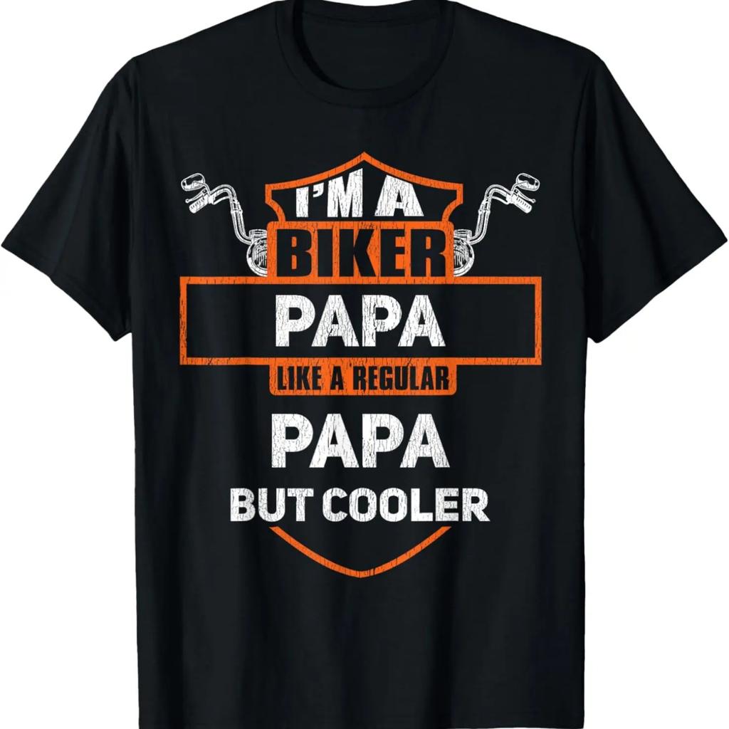 Biker Papa Funny Motorcycle Rider I'm A Biker Papa T-Shirt