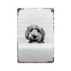 Funny Animal Posters Metal Tin Sign Plaque Dog Monkey Reading Newspapers Decorative Plates For Toilet Bathroom Wall Art Decor