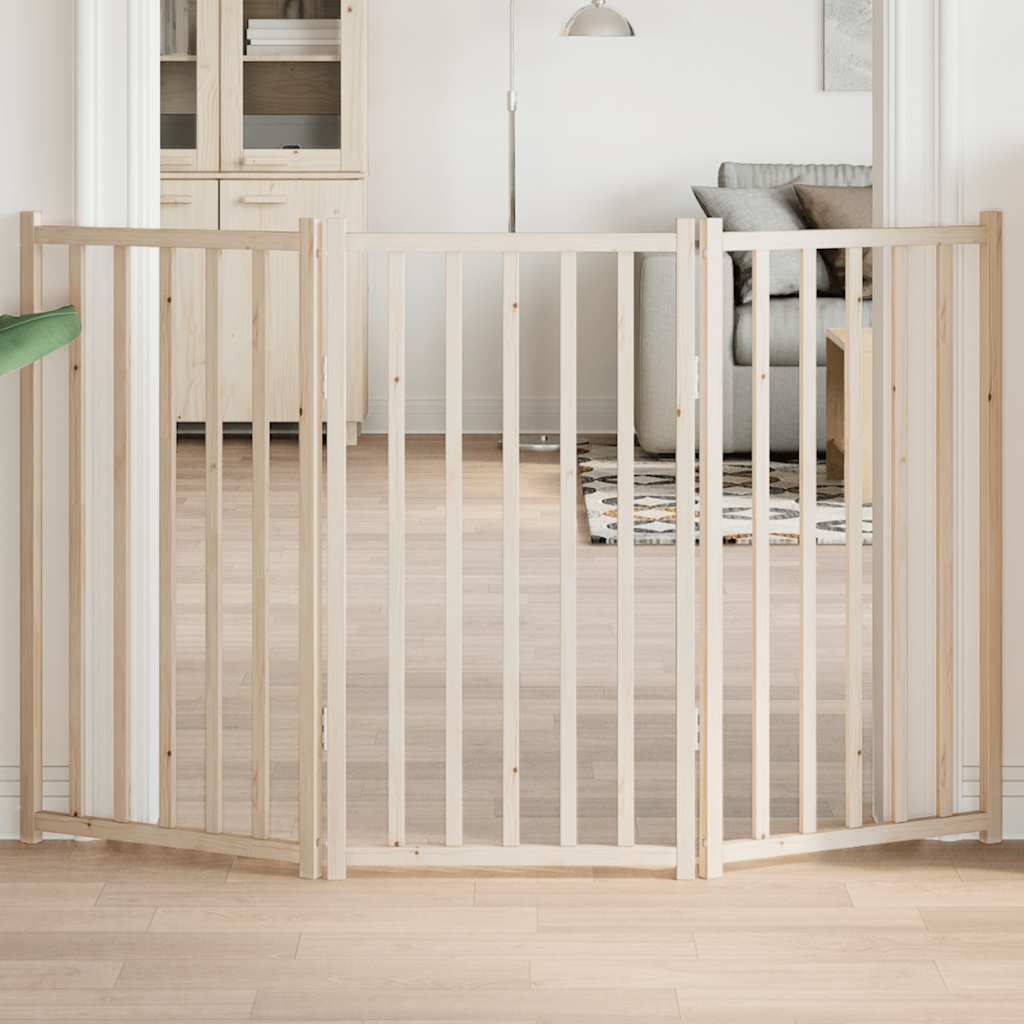 Vidaxl Foldable Pet Safety Gate, 3 Panels, 150 Cm