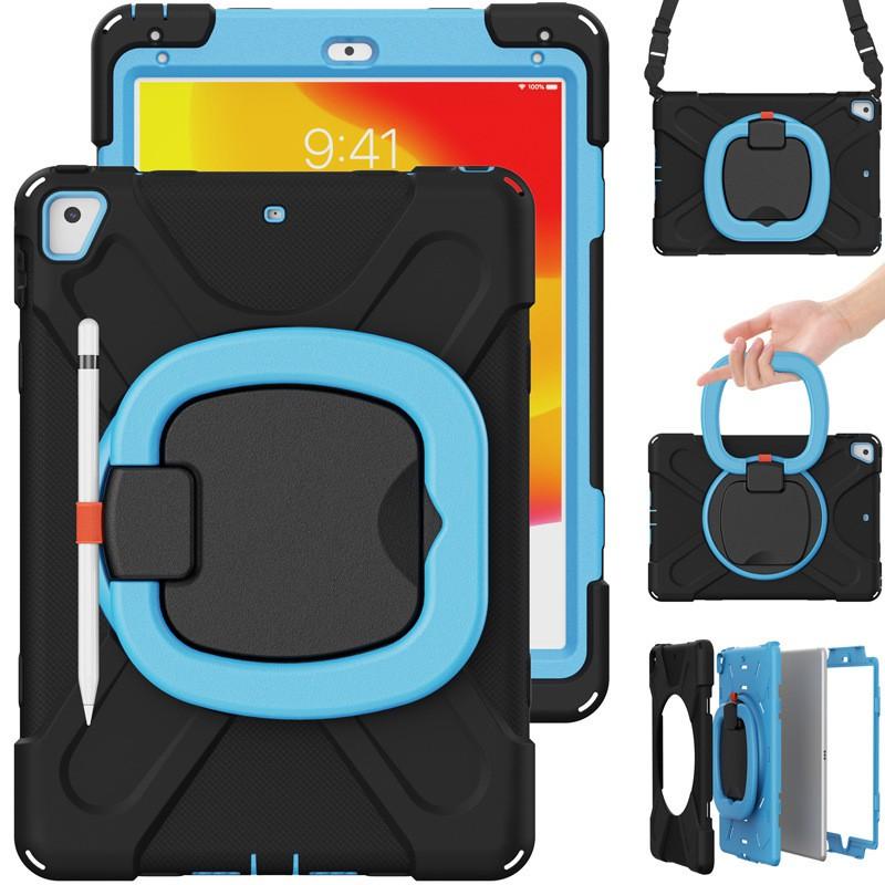 Rotating Wristband Stand Case IPad 9.7 Inch Air Air2 PC Hard Shell With Shockproof Anti-Slip Grip Portable Design