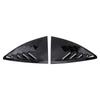 Pair of Rear Side Window Louver Air Vent Left Right Window Shutter Cover Trim Replacement for GT86 BRZ 2013 2020 Glossy