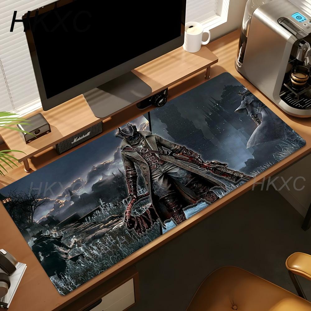 50x100cm PC Anime Cartoon New HD Desk Mat Bloodborne Large Gaming Mouse Pad Office Laptop Accessories Anti Slip Mousepad Carpet