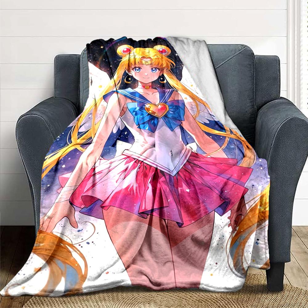 1Pc Moonlit Sailor Magic Blanket For Couch Bed Plush Cozy Fuzzy Blanket Super Soft Warm Blankets For Fall And Winter 0918241