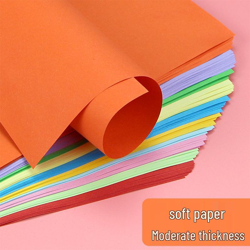 Children's Origami Color Paper Set - A4 Square for Kindergarten & Elementary Crafts