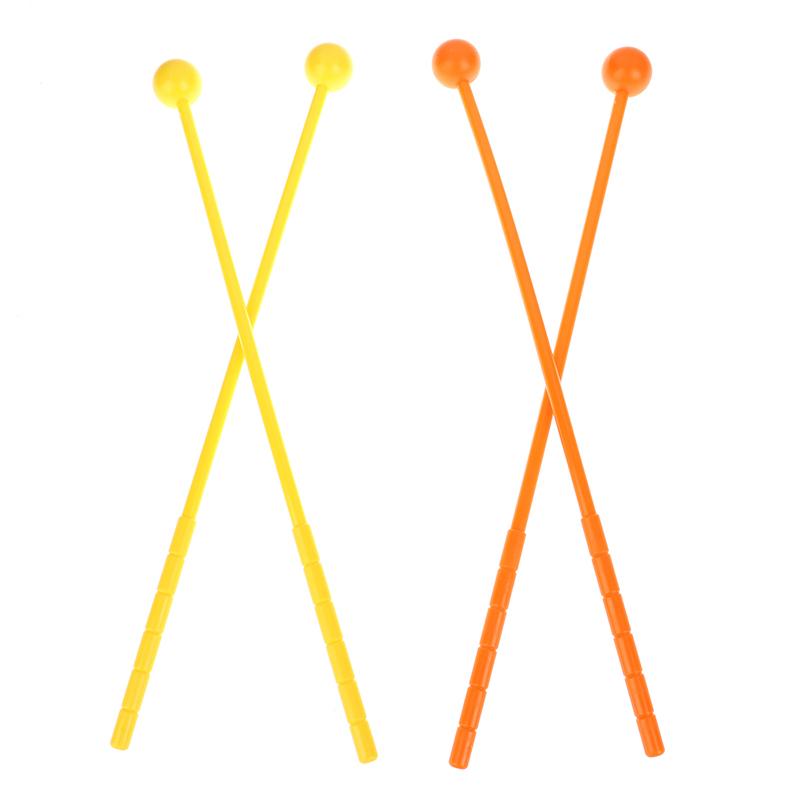 2Pcs Percussion Drum Sticks Mallets Drumsticks Adults Kids Stick Mallet Plastic Musical Instrument Children'S Toys