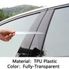 Car TPU/Glossy Mirror Pillar Post Cover For Toyota SIENTA 2015+ Door Trim Window Molding Stickers Plate Accessories Decoration