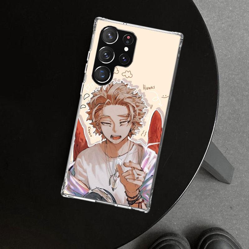 Hawks MHA My Hero A-Academy Phone Case Cover for Samsung Galaxy S26 S25 Edge S24 S23 Ultra S22 Plus S21 FE S20 + Art Customized