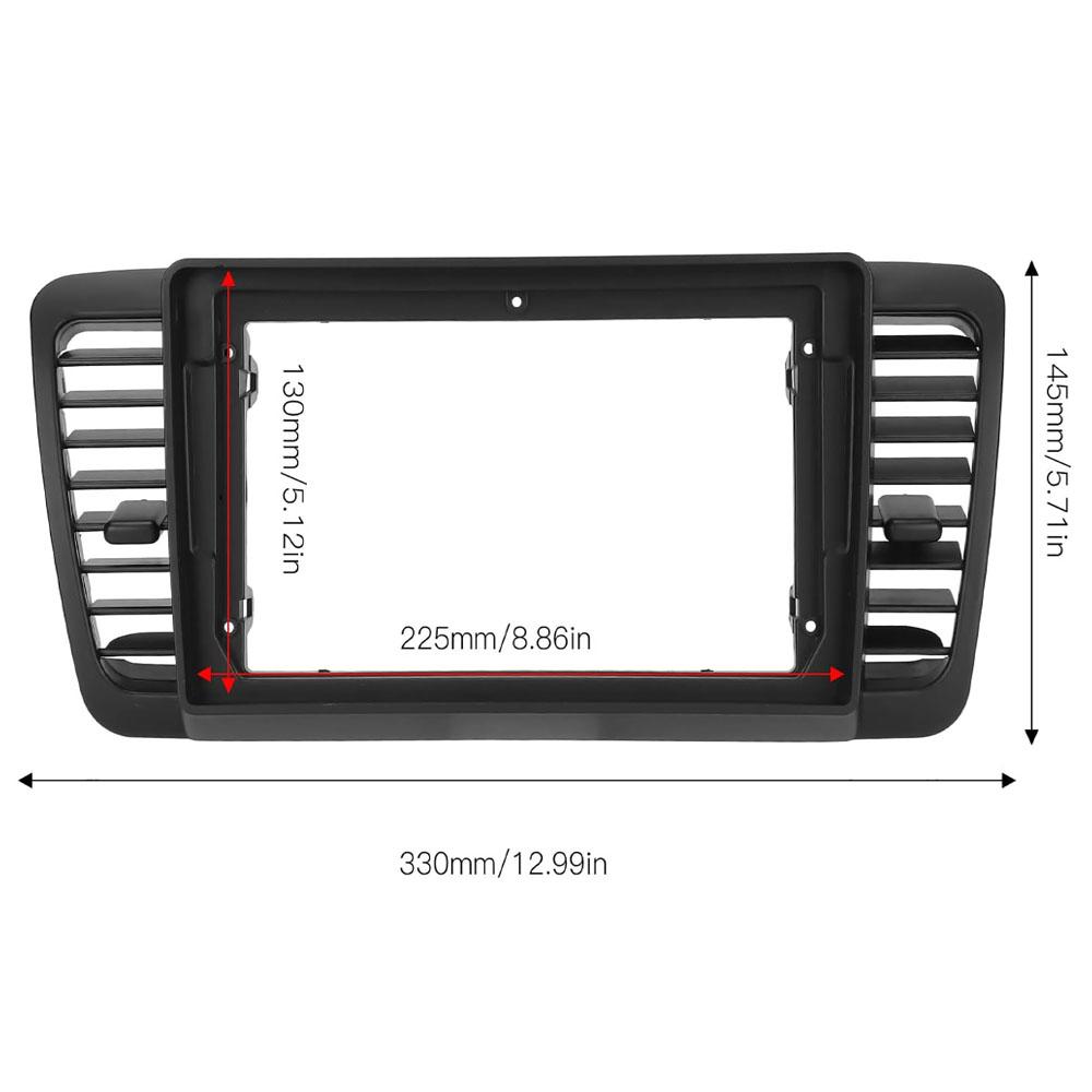 Painel de Rádio Estéreo de Carro Moldura Dupla Din Para Subaru Outback Legacy