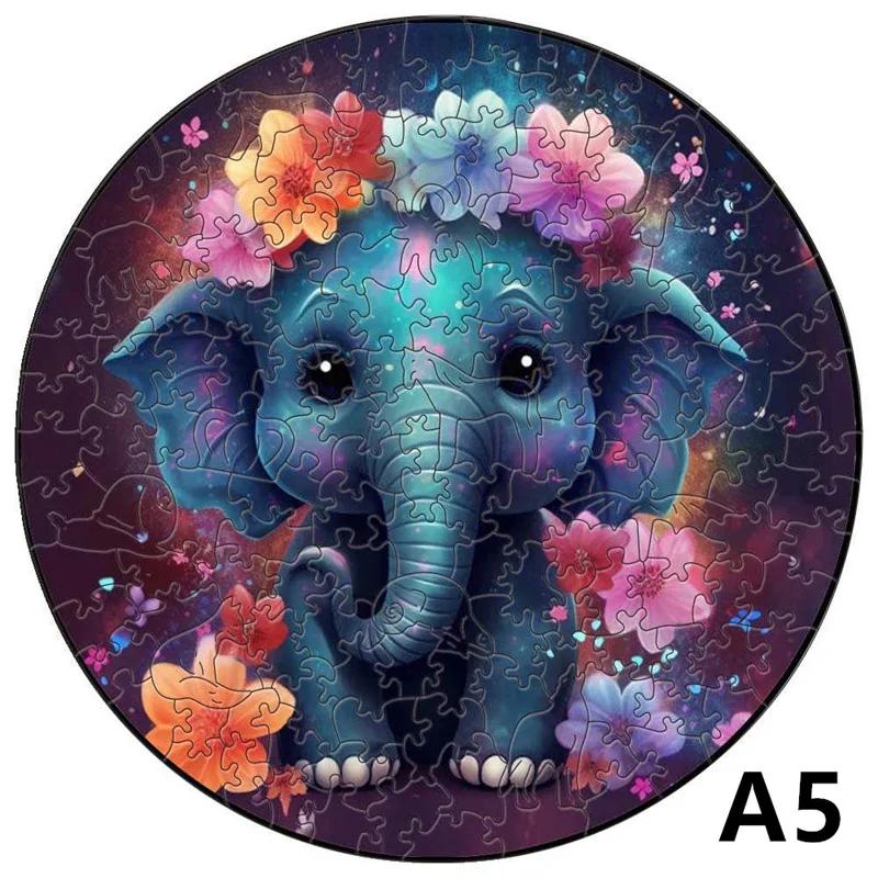 Non-Toxic Children Cute Animal Wooden Puzzles Montessori Games 3D Wooden Puzzle Adults Christmas Board Games For The Whole Family Diy