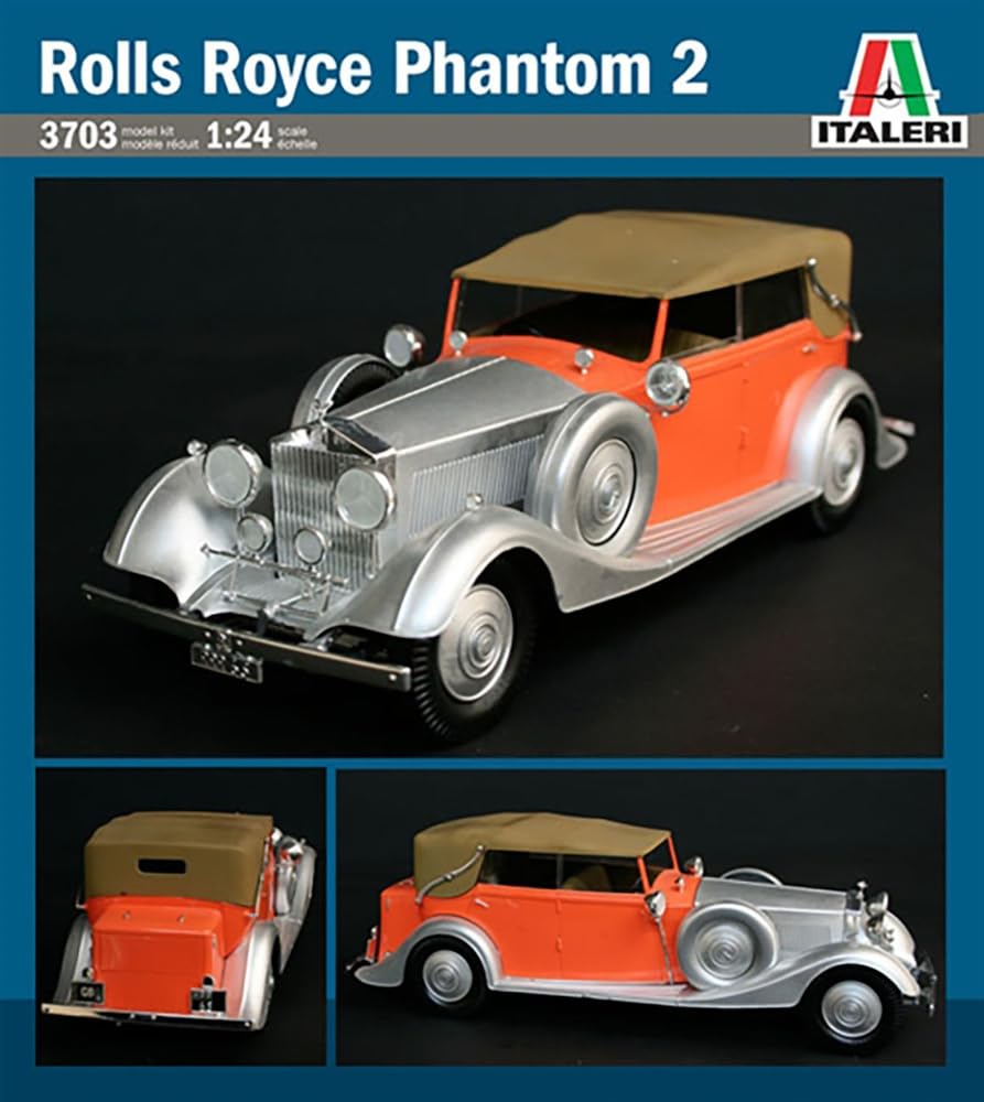 PLATZ Italeri Schaal Phantom II Plastic Modelbouwkit IT3703 1/24 Rolls-Royce (Auto)