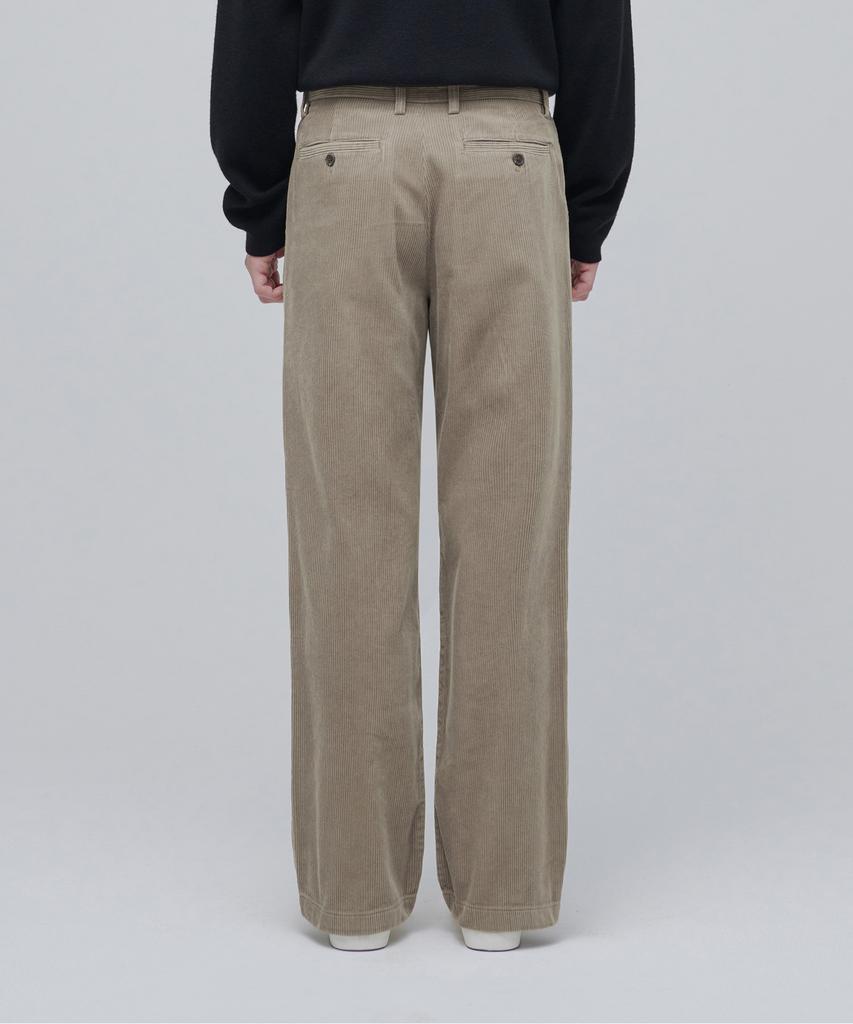 MUSINSA STANDARD Wide Corduroy Pants [Light Beige]