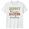Bunny Kisses Easter Wishes Unisexs TShirt Bunny Easter Gift For Her