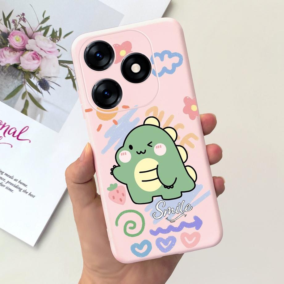 For Tecno Spark 10C KI5k KI5m Case Tecno Spark 10 Pro Spark10 Back Cover Shockproof Liquid Silicone Coque Astronaut  Dinosaur