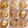316L Stainless Steel Rings for Women Gold Color Never Fade Luxury Classic Rings Wedding Couple Rings Jewelry Free Shipping