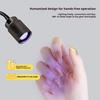 UV LED Nail Lamp with Foot Pedal Switch USB Powered Flexible Gooseneck Gel Polish Drying Curing Light Manicure Dryer with Heavy Duty Base