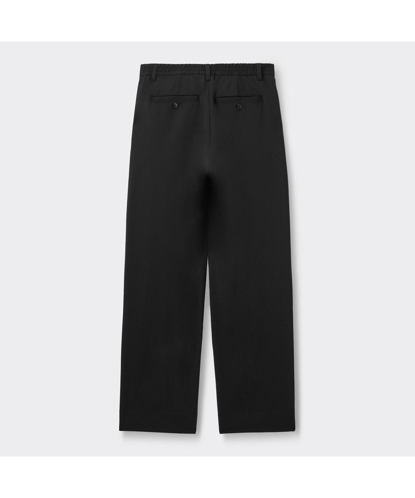 Keoseuuteommellou [Essentials] Black Loose Fit Setup Pants C9Pam26421Bkx