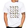 Neue Mode Sommer Herren T-Shirt Jahr der Vögel Aquarell T-Shirt Niedlicher Vogel Druck Rundhals Lässige T-Shirts Jungen Neuheit Punk Oberteile