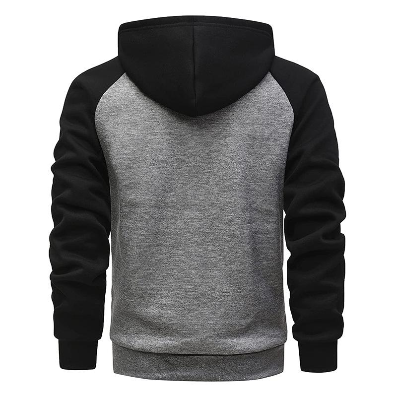 Sudaderas con capucha con cremallera y manga raglán para hombre Ropa deportiva holgada Sudaderas con capucha Chaquetas para hombre