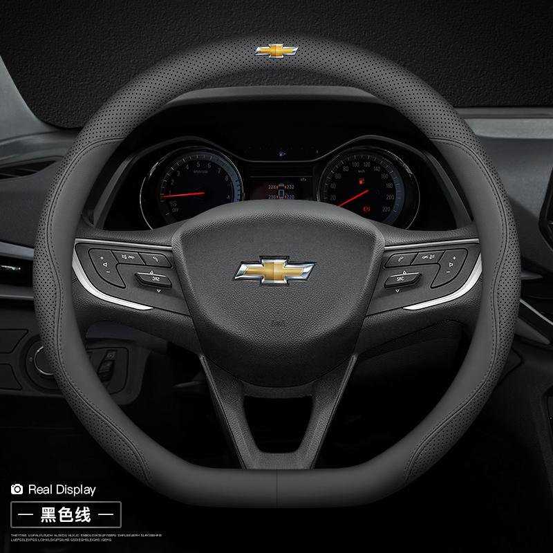 Leder-Autolenkradabdeckung für Chevrolet Chevy Equinox Malibu Impala Aveo Traverse 2011 2012 - 2022 2023 2024 Zubehör