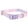 Fashionable Colorful Dog Collar Adjustable Dog Collar Durable Comfortable Polyester Pet Collar for Outdoors Decoration