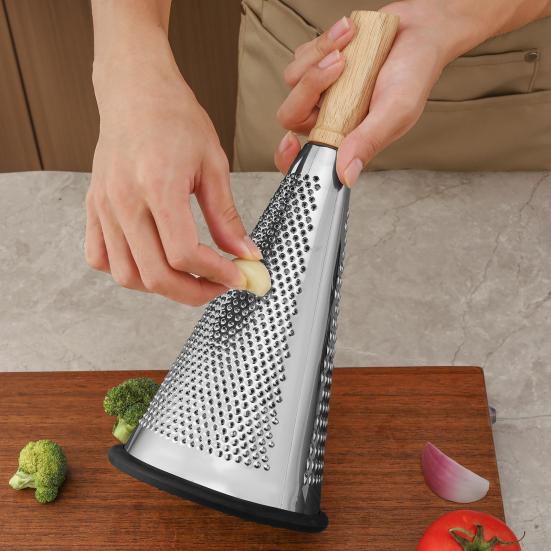 4-Sided Box Cheese Grater Stainless Steel Potato Carrot Shredder Multi-Function Kitchen Tool for Julienne Slicing