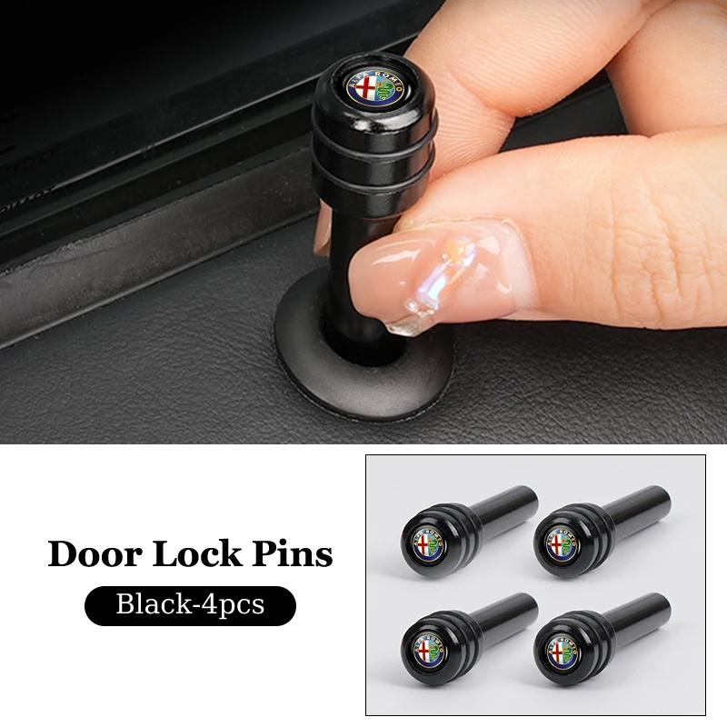 Car Sticker For Alfa Romeo 159 147 Car Interior Auto Lock Door Lift Alloy Safety Pin For Alfa Romeo Giulietta 159 147 156 166 Mi EO0
