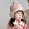 Cute Windproof Baby Ear Protection Hat Coral Fleece Cartoon Beanie Hat Thicken Keep Warm Infant Toddler Cap Boy