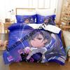 3D Print Silver Wolf Honkai Star Rail Bedding Set Single Twin Full Queen King Size Bed Set Adult Kid Bedroom Duvetcover Sets