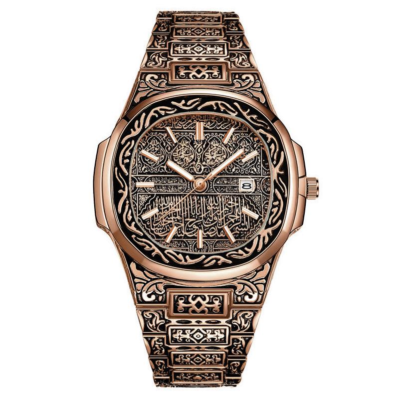 New Internet Celebrity Popular Fashion Retro Men's Watch Men's Watch Bronze Watch