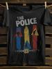 Retro Punk Rock Band Graphic T-Shirt for Men 100% Cotton Crew Neck All-Season Casual Tee with THE POLICE SYNCHRONICITY