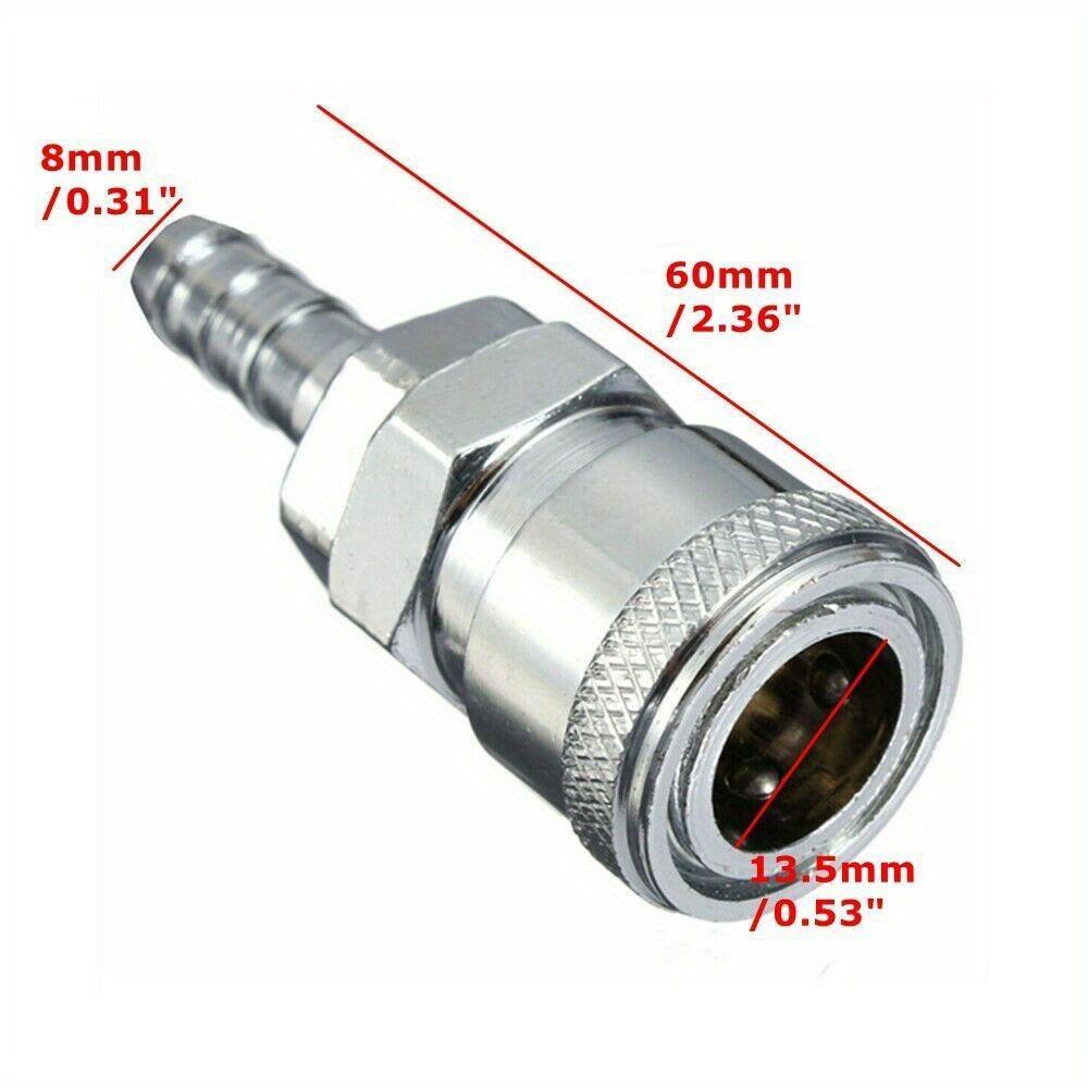 4pc 8mm Gas Hose Copper Nozzle Quick Release Connector For Motorhome Car Car Accessories Interior Parts Car Products For Auto