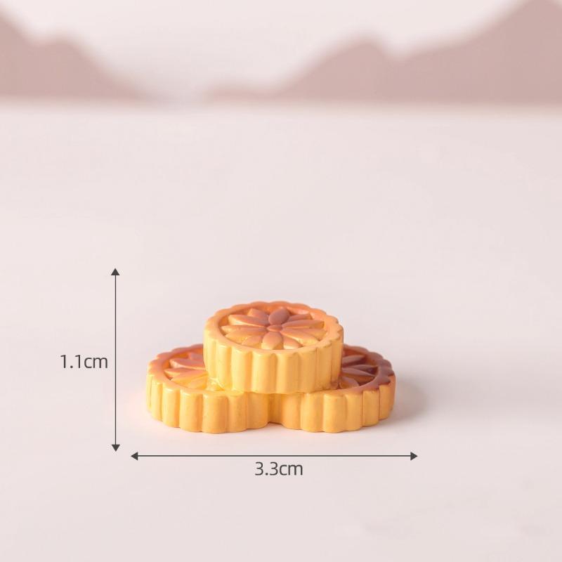 Niedliche kleine Hasen TierfigurenMondkuchen DekorationszubehörHarz Desktop Ornamente für das Mittherbstfest