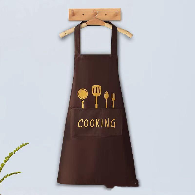 Keukenschort met Handafveegzakken Waterdicht en Oliebestendig voor Koken Bakken Chef's Favoriet Geweldig voor Mannen Vrouwen Volwassenen