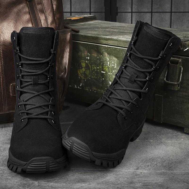 Men's Military Boots Outdoor Climbing Boots Hiking Boots Desert Boots Waterproof Durable High Boots Large Size