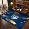 Leeds Rhinos Gepersonaliseerd Kristalfluweel Tapijt, Op Maat Gemaakte Naam Tekst Zacht Antislip Kleed voor Woonkamer Slaapkamer