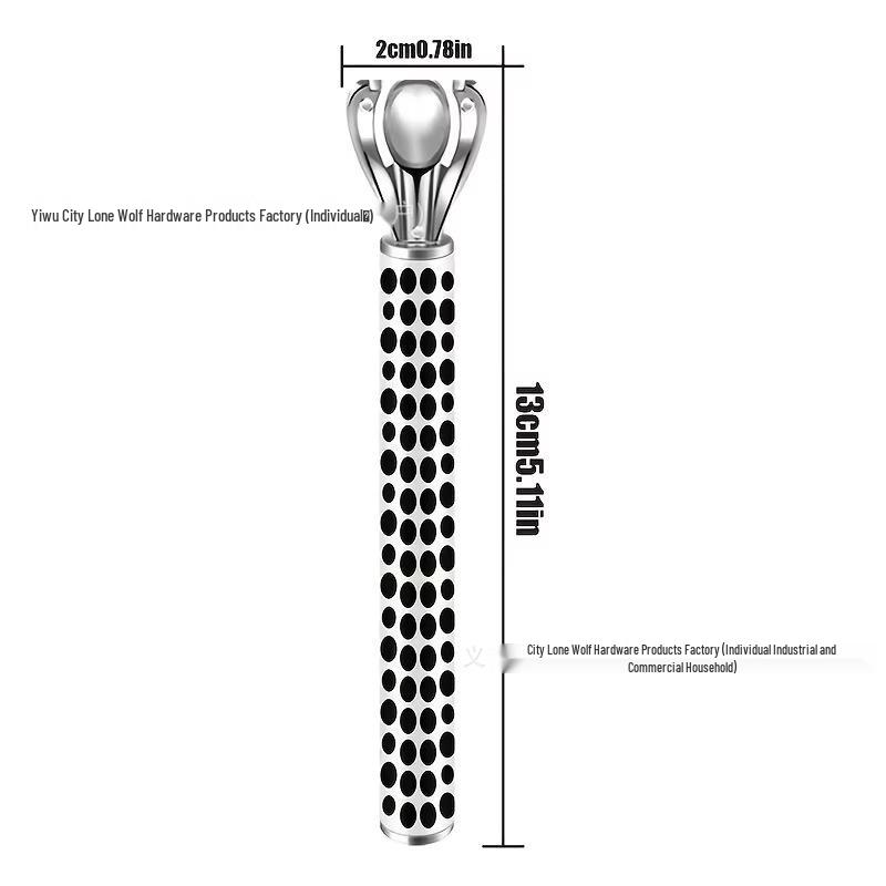 Manual Six-Layer Blade Razor for Men's Beard Shaving