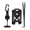 Keychain Retractable Phone Holder with Lanyard Easy To Carry Lightweight Cell Phone Tether Tag Adjustable Rotation Secure Lock Anti-Theft Cable Phone