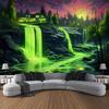VIKAMA Waterfall Forest Tapestry Vibrant Landscape Art Decor Perfect For Living Rooms And Natural Home Settings