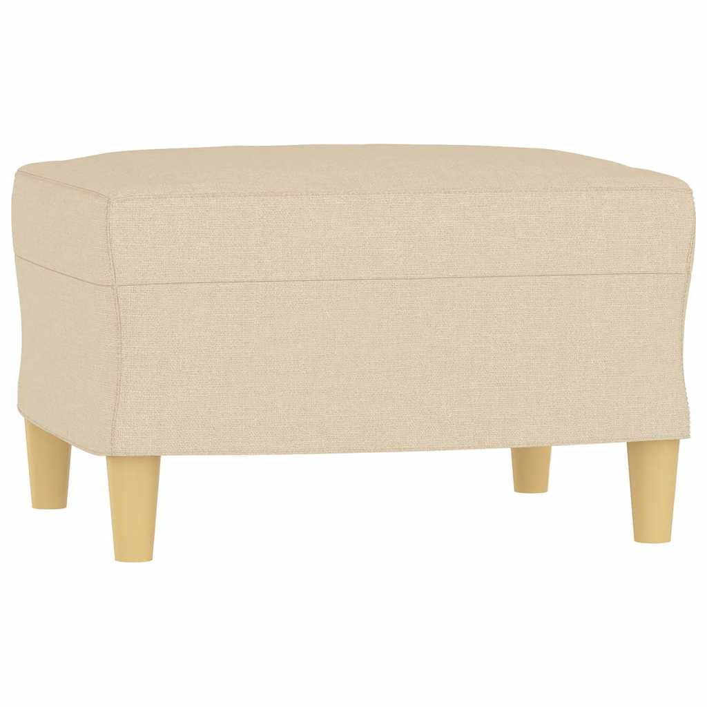 Vidaxl Footstool, Cream, 60X50X41 Cm, Upholstered In Fabric