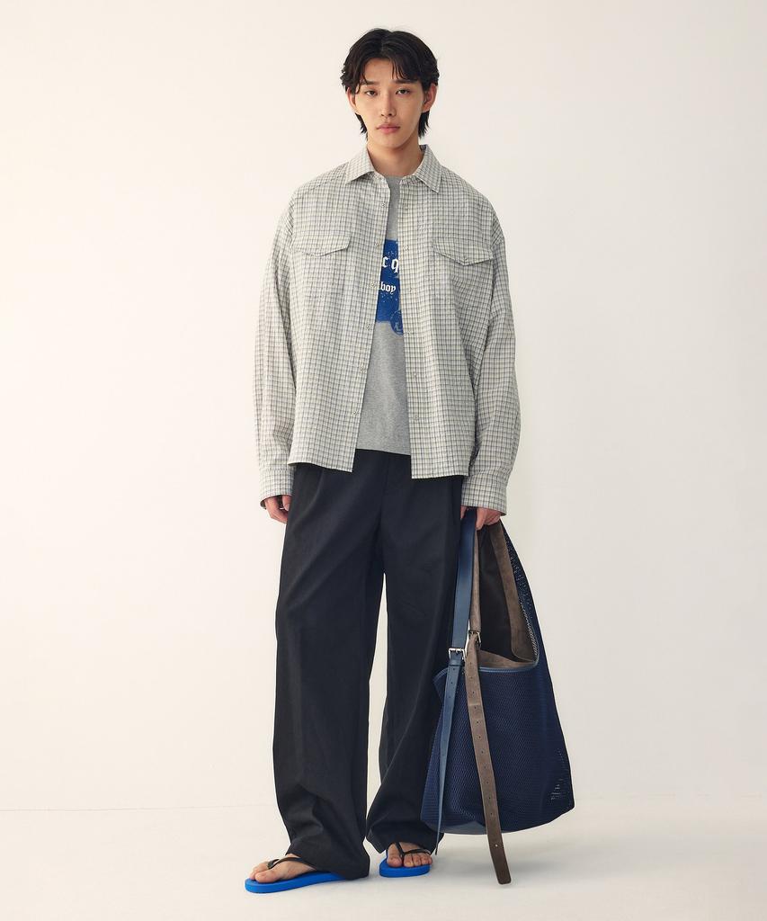 STUDIO TOMBOY [Men] Single-Pleat Wide Chino Pants_Black 9156231214