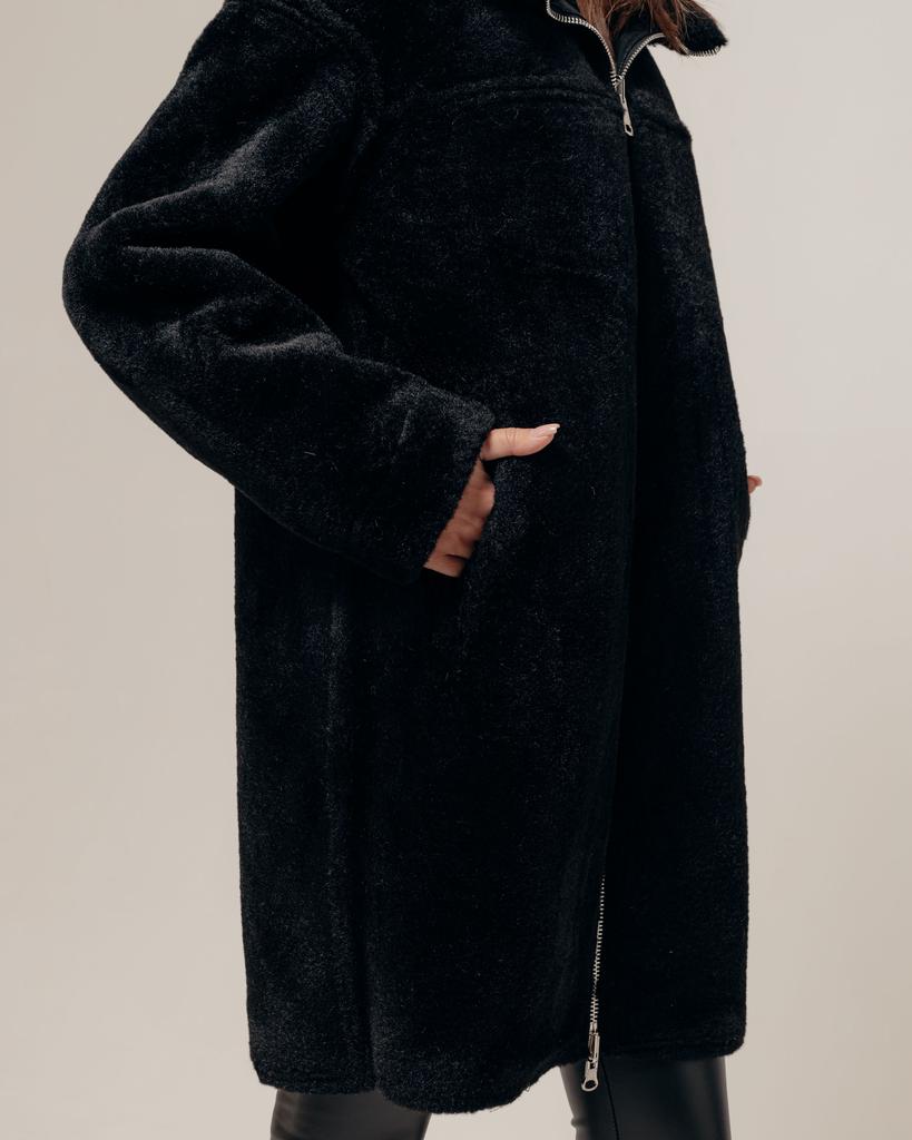 Double-sided Sheepskin Coat RR Designer 3000 46 Black
