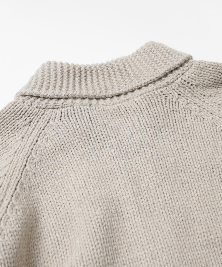 Frizmworks Heavy Cowichan Zip Up Cardigan _ Oatmeal