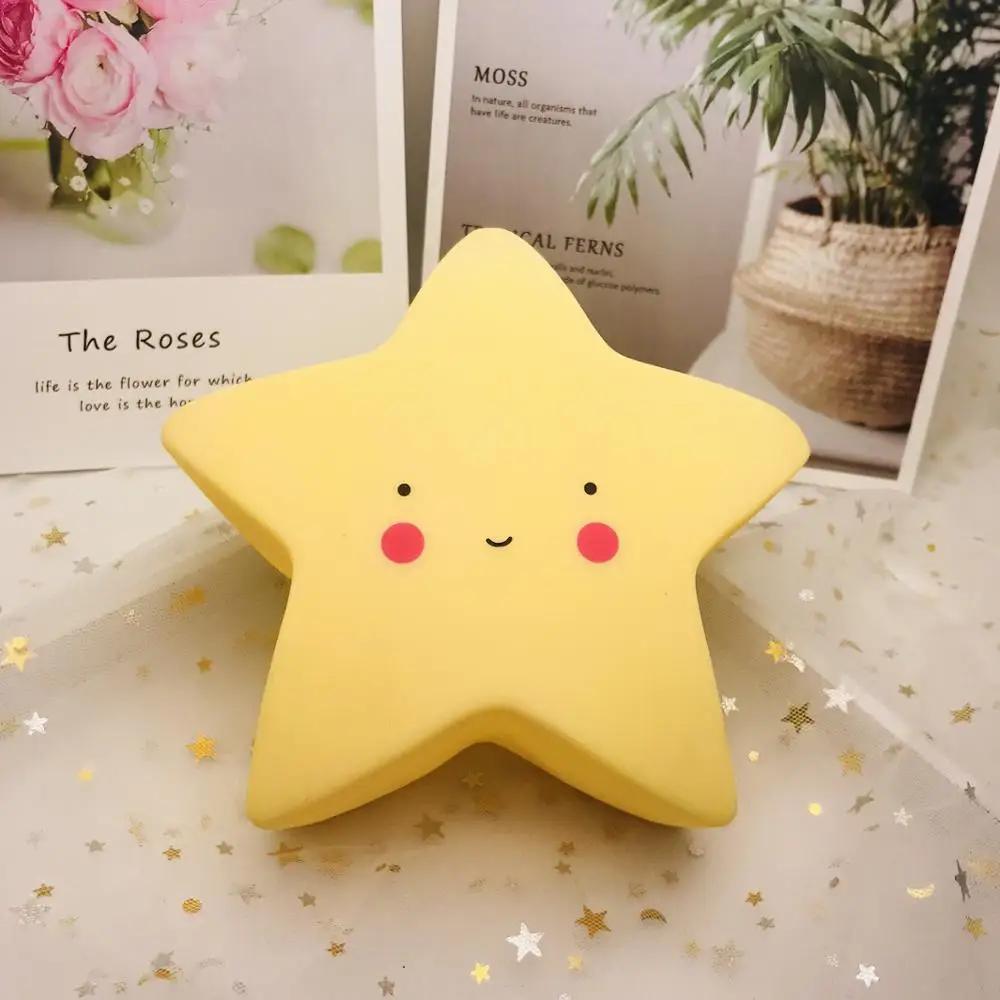 LED Mini Night Light Cartoon Fantasy Star Moon Bedside Light Baby Room Decoration Feeding Night Light Children Gift Toy