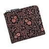 Inden-ya Coin Purse, Zippered L-Shaped Opening, 1011 Genuine Leather, Made In Japan, Uehara Yushichi, Black Base X Red Lacquer (Rhombus
