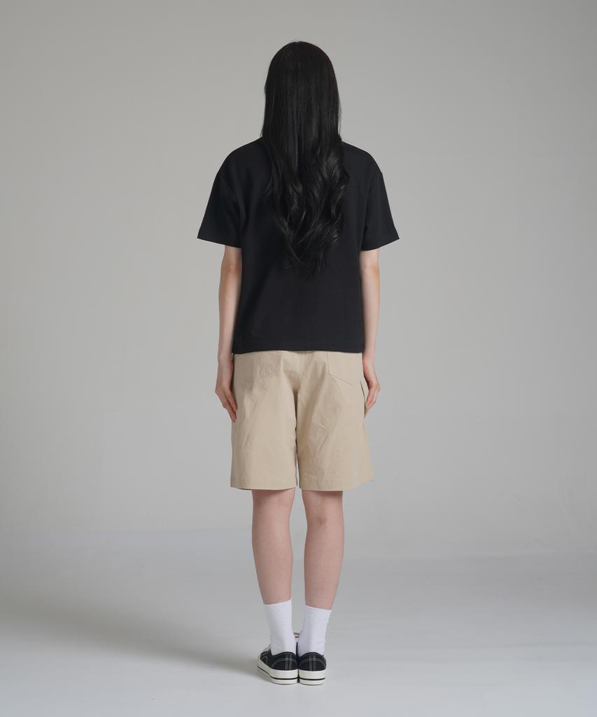 Noming Loose Fit Crop Easy Short Sleeve - Black
