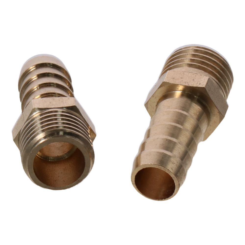 2PCS M14-1.5 M10-1 Fitting Connector Metric Male To Barb Air, Water, Fuel, Oil and Inert Gases