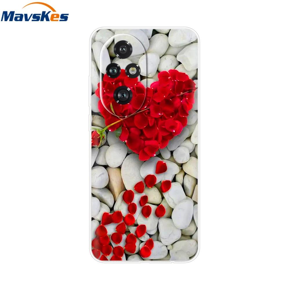 Para Honor 200 Capa Desenho Animado Adorável Silicone TPU Macio Capas de Telefone para Para Honor 200 Pro Honor200 Lite Transparente Capas Honor200