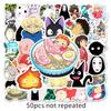 50 vnt. Japonijos anime Ghibli Hayao Miyazaki Totoro Spirited Away lipdukai Princesės Mononoke KiKi Studentų raštinės reikmenų lipduko lipdukas